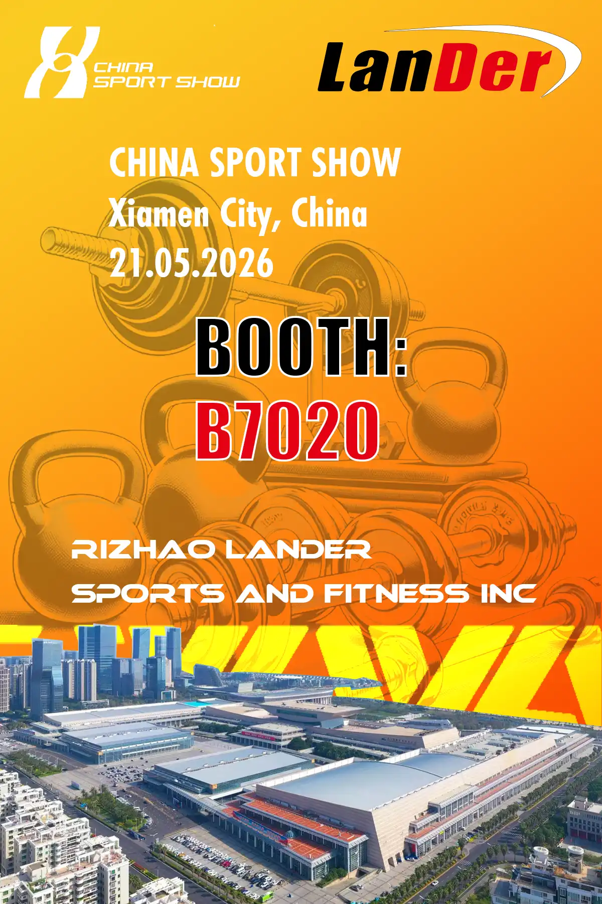 Invitation to China Sport Show 2026 in Xiamen - Booth B7020